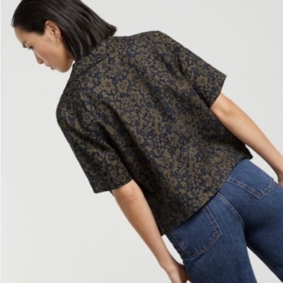 NWT EVERLANE Linen Floral Top - Picture 5 of 5